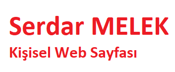 Serdar Melek | Kişisel Web Sayfası